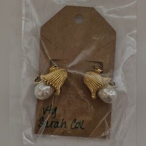 Kenneth Jay Lane Blue Cobochin Earrinds